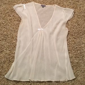 🌿 2 for 15$ : Ann Taylor : White/cream Blouse